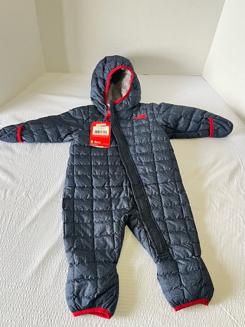 The North Face Infant Blue Quilted Snowsuit - Thermoball Bunting